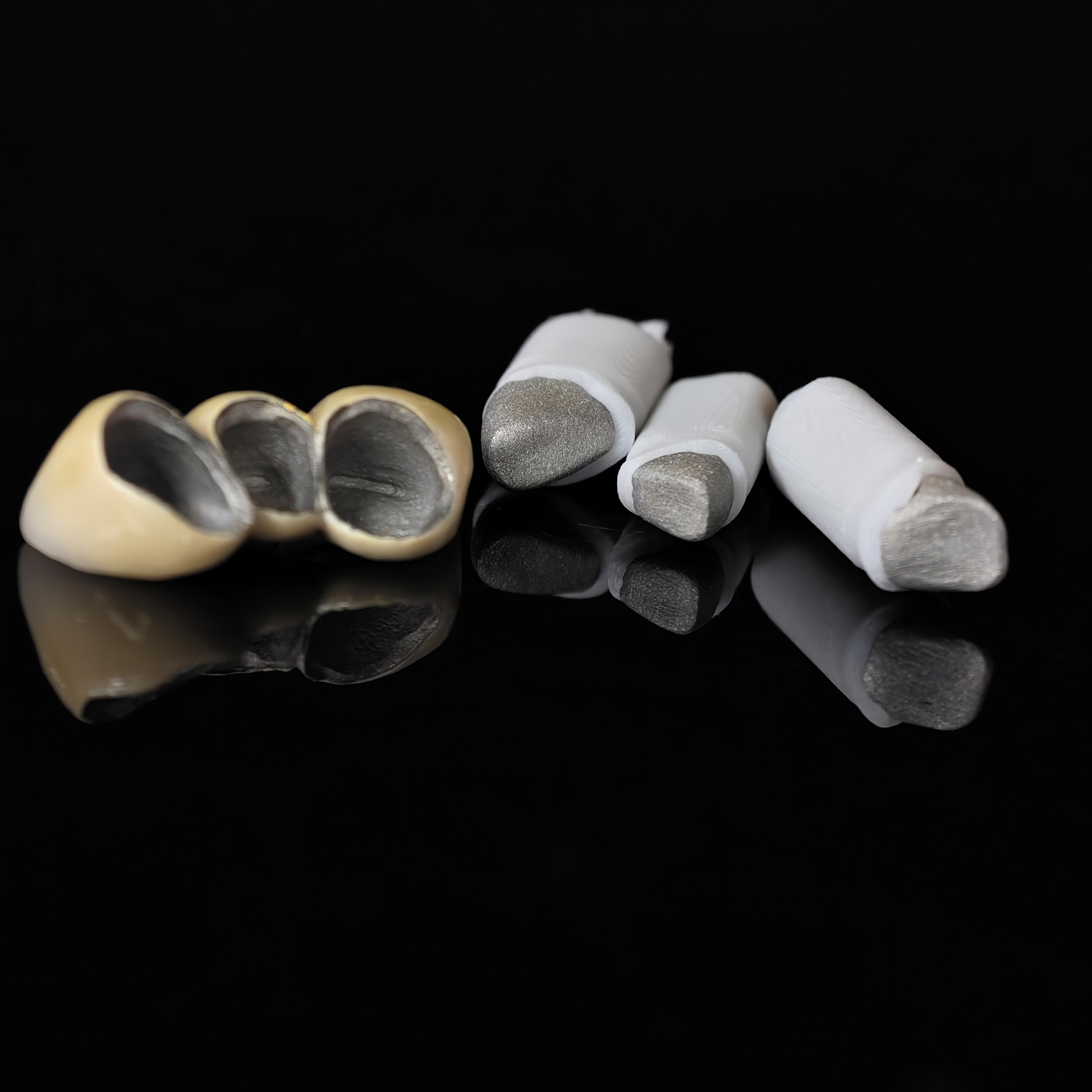 Co - Cr PFM Dental Bridge with Metal Pos