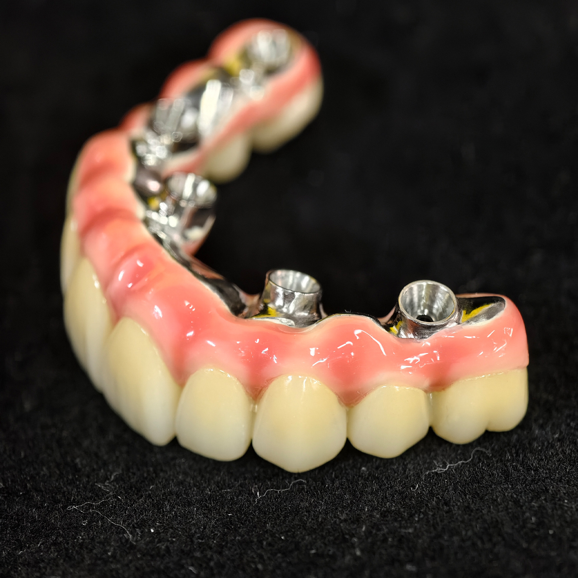 Malo Bridge with exposed titanium framew