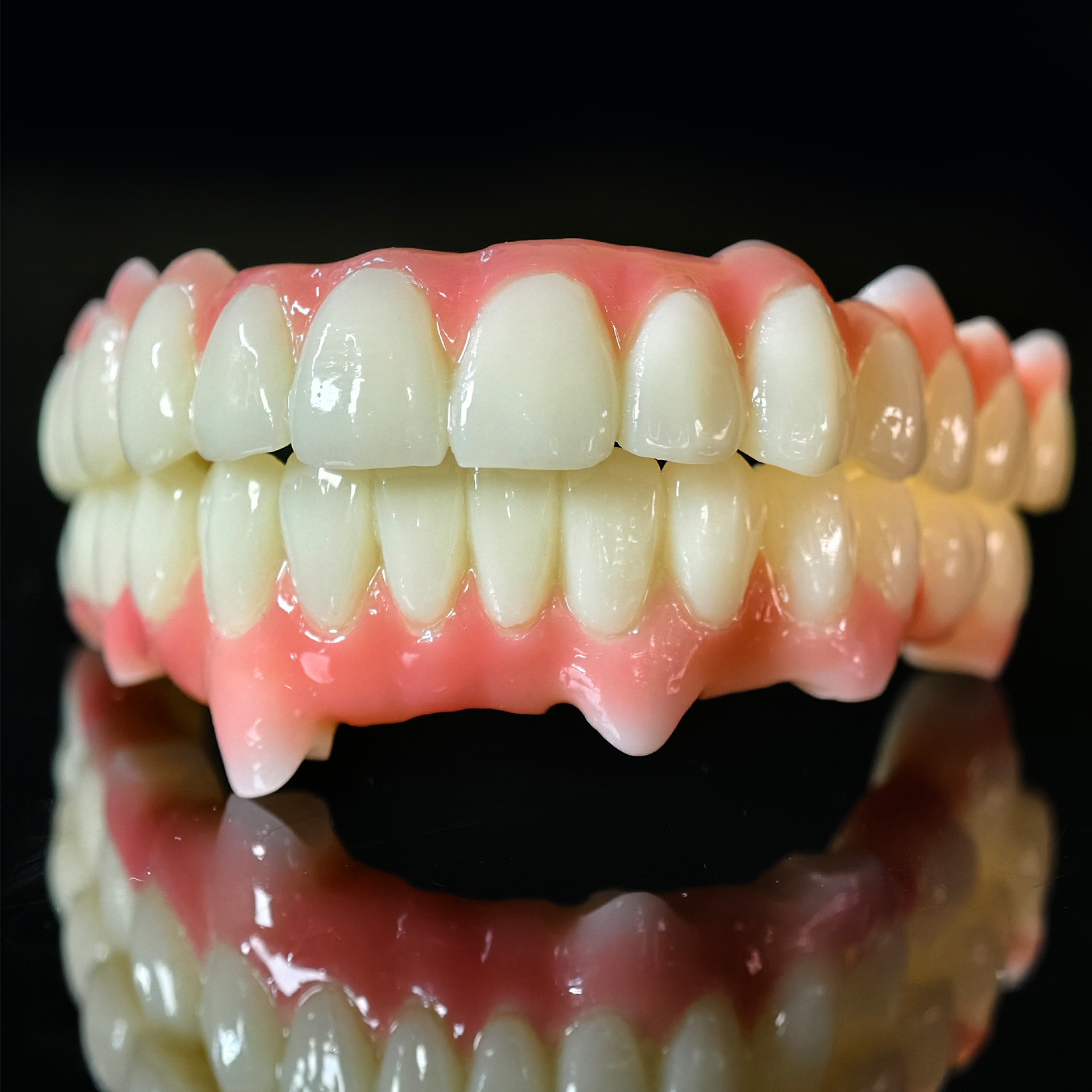 Full=arch pmma bridge with cement retain