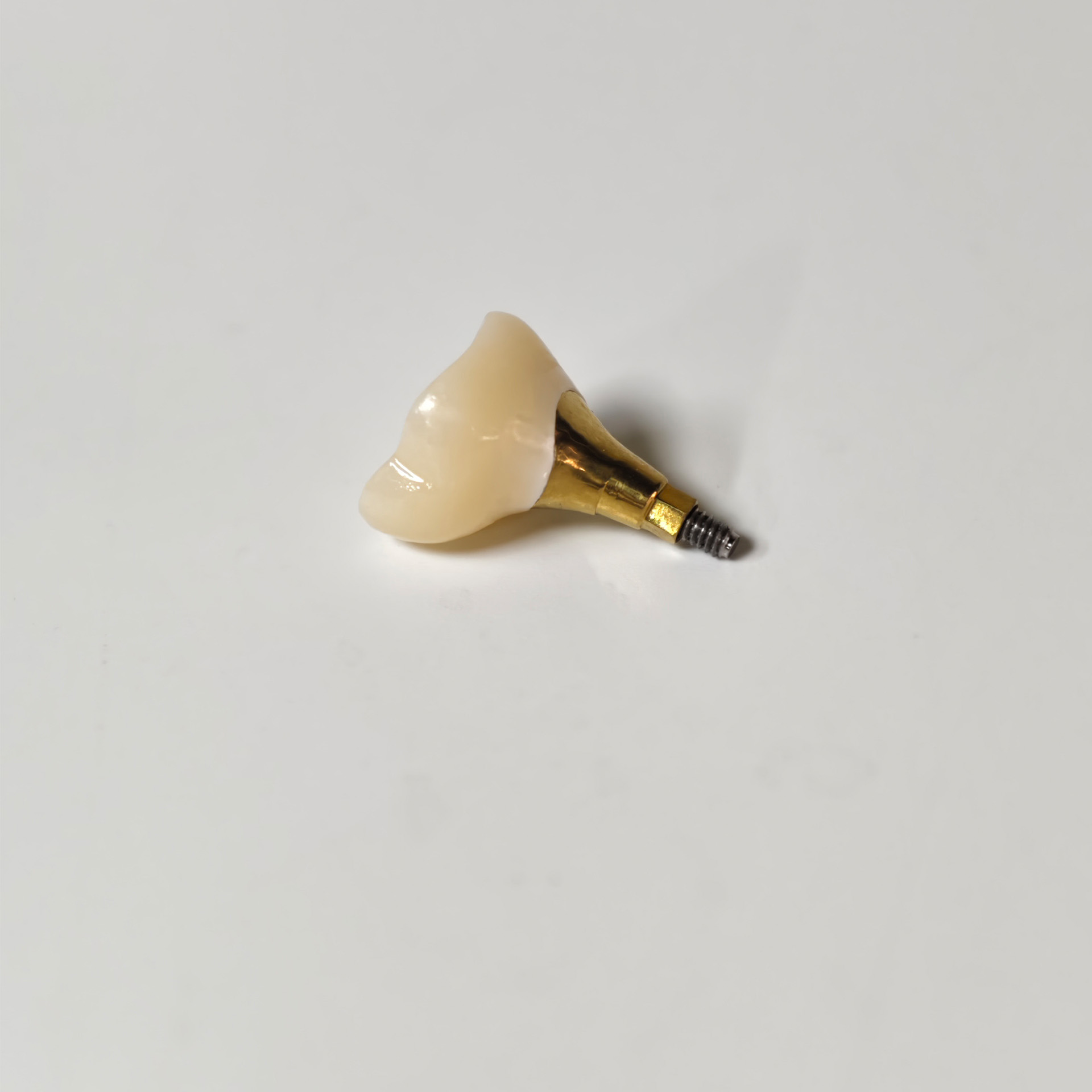 Zirconia crown with screw retained